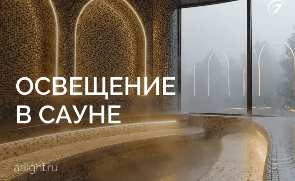 Освещение в сауне