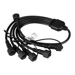 Фото #1 товара Коннектор питания ARD-CLASSIC-SYNC-RGB Black (230V, 5 ports) (Ardecoled, Закрытый)