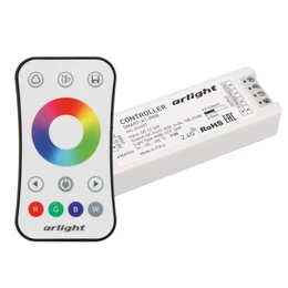 Фото #1 товара Контроллер SMART-RGB-SET-RING (12-24V, 3x3A, ПДУ 2.4G) (Arlight, IP20 Пластик, 5 лет)