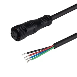Фото #1 товара Коннектор питания ARL-WAVE-0612-RGB-CON-POWER-FEMALE-BLK (Arlight, IP67 Пластик, 3 года)