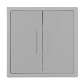 Фото #1 товара Механизм звонкового выключателя двухклавишный LED SWT-NOBE-MKR2-SFPL-L-IS (230V, 10A) (Arlight, Никель)