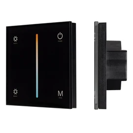 Фото #1 товара Панель SMART-P21-MIX-G-IN Black (12-24V, 4x3A, Sens, 2.4G) (Arlight, IP20 Пластик, 5 лет)