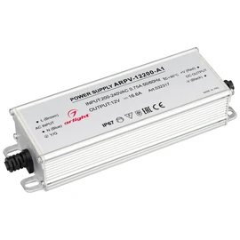 Фото #1 товара Блок питания ARPV-12200-A1 (12V, 16.6A, 200W) (Arlight, IP67 Металл, 3 года)