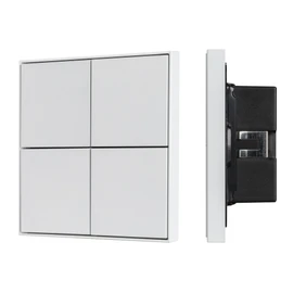 Фото #1 товара INTELLIGENT ARLIGHT Кнопочная панель KNX-304-23-IN White (BUS, Frame) (IARL, IP20 Металл, 2 года)