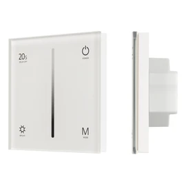 Фото #1 товара Панель SMART-P6-DIM-G-IN White (12-24V, 4x3A, Sens, 2.4G) (Arlight, IP20 Пластик, 5 лет)