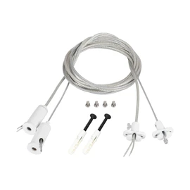 Фото #1 товара Подвес токопроводящий ARL-2x2m Set WHITE (Pad 15x2mm, 2x20AWG) (Arlight, провод 2x0.5)