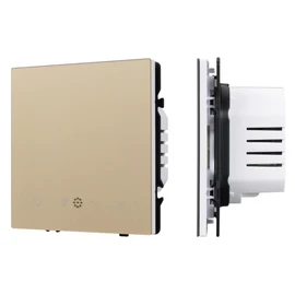 Фото #1 товара Терморегулятор SWT-NOBE-MTE-SFPL-GD (электрический тёплый пол) (Arlight, Золотой песок)