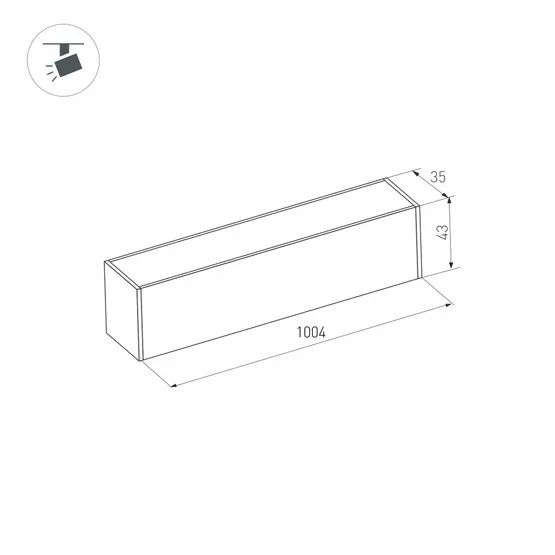 Фото #3 товара Светильник MAG-FLAT-45-L1005-30W Warm3000 (WH, 100 deg, 24V) (Arlight, IP20 Металл, 3 года)