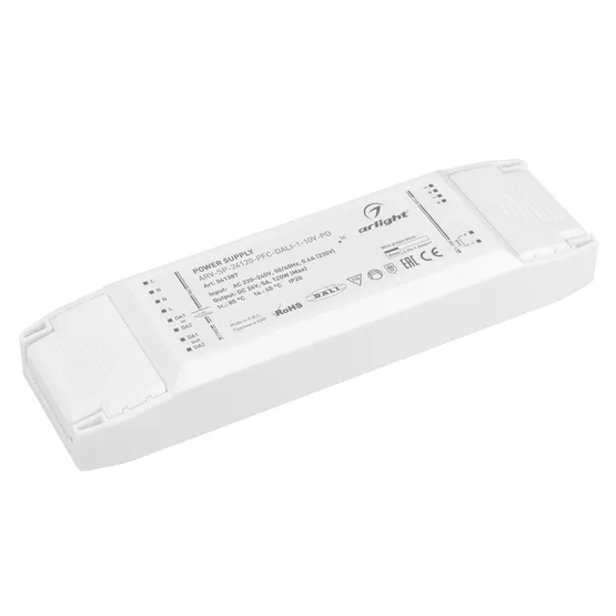 Фото товара Блок питания ARV-SP-24120-PFC-DALI-1-10V-PD (24V, 5A, 120W) (Arlight, IP20 Пластик, 5 лет)