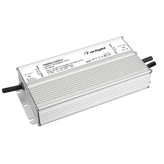 Фото #1 товара Блок питания ARPV-UH48800-PFC (48V, 16.6A, 800W) (Arlight, IP67 Металл, 7 лет)