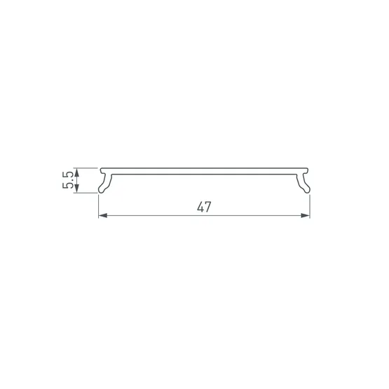 Фото #2 товара Экран LINE-5050-DUAL-2000 OPAL (Arlight, Пластик)