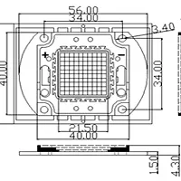 Фото #2 товара Мощный светодиод ARPL-30W-EPA-5060-DW (1050mA) (Arlight, -)