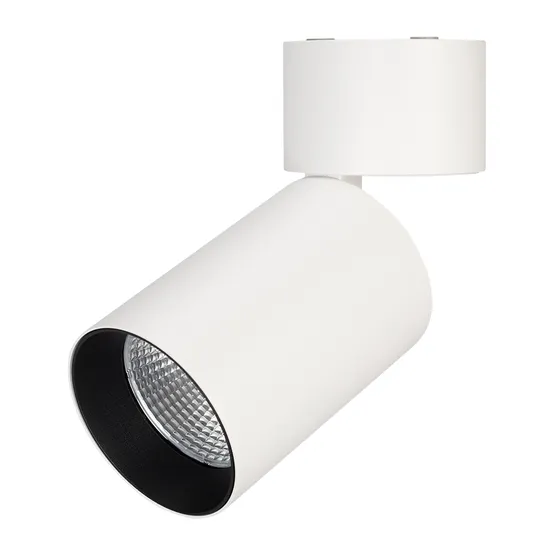Фото #1 товара Светильник SP-POLO-SURFACE-FLAP-R85-15W White5000 (WH-BK, 40 deg) (Arlight, IP20 Металл, 3 года)