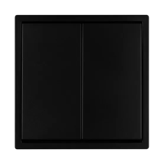 Фото #2 товара Механизм выключателя двухклавишный проходной SWT-TENDO-MKP2-PL-BK (230V, 10A) (Arlight, Черный)