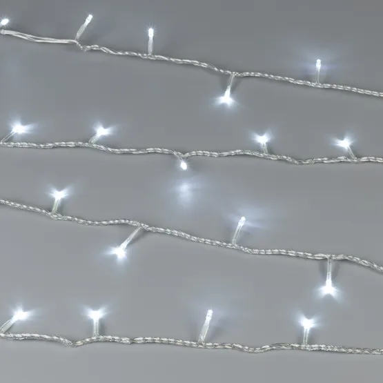 Фото #2 товара Светодиодная гирлянда ARD-STRING-HOME-5000-CLEAR-50LED-FLASH WHITE (230V, 3.5W) (Ardecoled, IP20)