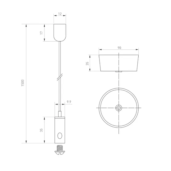 Фото #4 товара Светильник ALT-LINEAIR-FLAT-UPDOWN-DIM-S2094-600-25W Warm3000 (BK, 100 deg, 230V) (Arlight, IP20 Металл, 3 года)