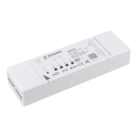 Фото товара INTELLIGENT ARLIGHT Диммер KNX-104-SUF (12-36V, 4x5A) (IARL, IP20 Пластик, 2 года)