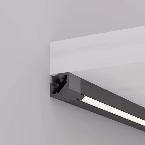 Фото #6 товара Профиль с экраном SL-KANT-H10-SQUARE-2000 IRON GREY (Arlight, Алюминий+пластик)