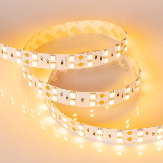 Фото #4 товара Светодиодная лента RT 2-5000 24V Yellow 2x2 (5060, 600 LED, LUX) (Arlight, 28.8 Вт/м, IP20)