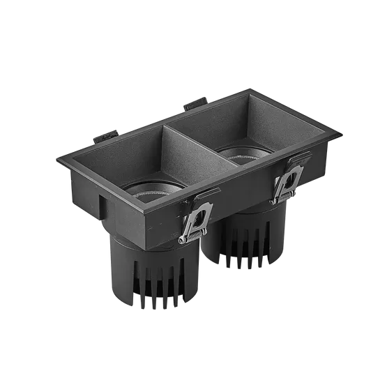 Фото #1 товара Светильник MS-FLOW-BUILT-S157x85-2x12W Warm3000 (BK, 15 deg, 230V) (Arlight, IP20 Металл, 5 лет)