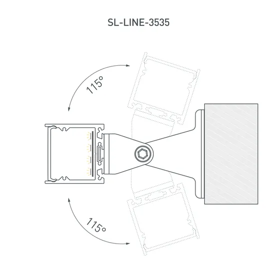 Фото #8 товара Профиль SL-LINE-3535-3000 ANOD (Arlight, Алюминий)