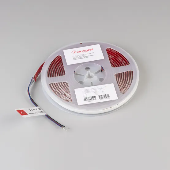 Фото #2 товара Светодиодная лента COB-X1134-12mm 24V RGB (15 W/m, IP20, 5m) (Arlight, -)