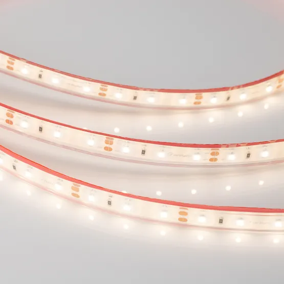 Фото #4 товара Светодиодная лента RTW 2-5000PGS 12V Warm (3528, 300 LED, LUX) (Arlight, 4.8 Вт/м, IP67)