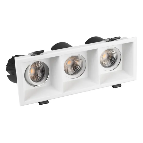 Фото #6 товара Светильник MS-FLOW-BUILT-S230x85-3x12W Warm3000 (WH, 15 deg, 230V) (Arlight, IP20 Металл, 5 лет)