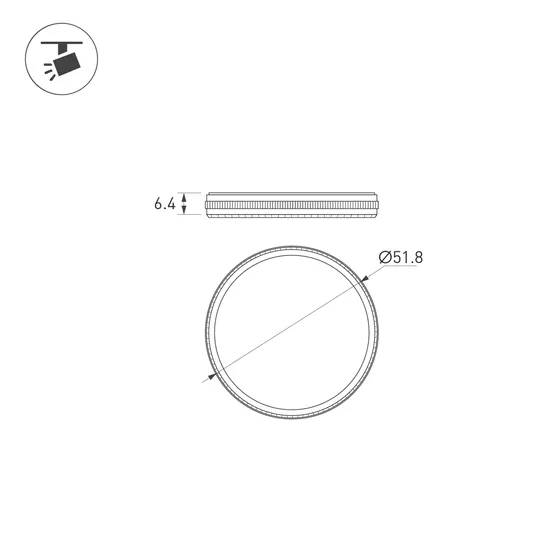 Фото #3 товара Фильтр LGD-ARTIFACT-CPL-LENS-R49 (BK) (Arlight, Металл)