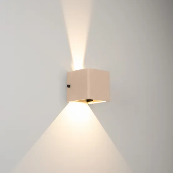 Фото #6 товара Светильник LGD-PERAN-WALL-S120x120-6W Warm3000 (Light ivory, 0-80 deg, 230V) (Arlight, IP65 Бетон, 3 года)