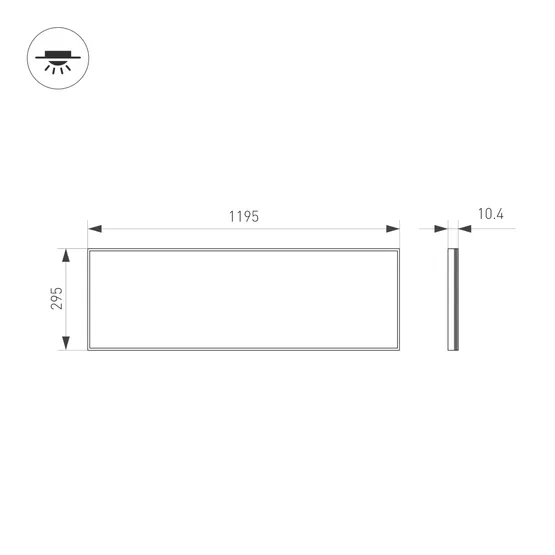 Фото #6 товара Панель IM-S300x1200-40W Warm3000 (WH, 120 deg, 230V) (Arlight, IP40 Металл, 3 года)