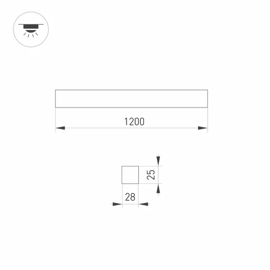 Фото #6 товара Светильник SNAP-STARLINE-FLAT-S1200-26W Warm3000 (WH, 120 deg, 48V) (Arlight, IP40 Металл, 3 года)