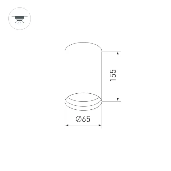 Фото #10 товара Светильник SP-POLO-SURFACE-R65-8W Warm3000 (WH-WH, 40 deg) (Arlight, IP20 Металл, 5 лет)