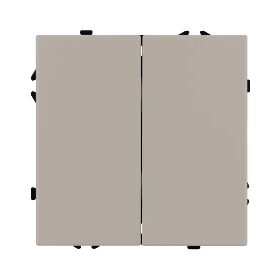 Фото #3 товара Механизм выключателя двухклавишный проходной SWT-NOBE-MKP2-SFPL-CA (230V, 10A) (Arlight, Кашемир)