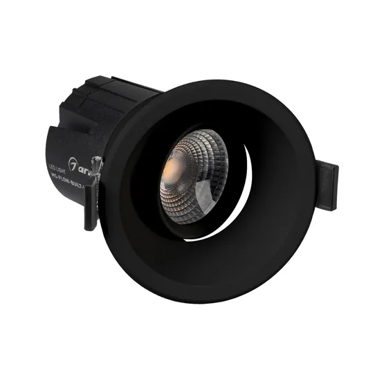 Фото #4 товара Светильник MS-FLOW-BUILT-R85-6W Warm3000 (BK, 55 deg, 230V) (Arlight, IP20 Металл, 5 лет)