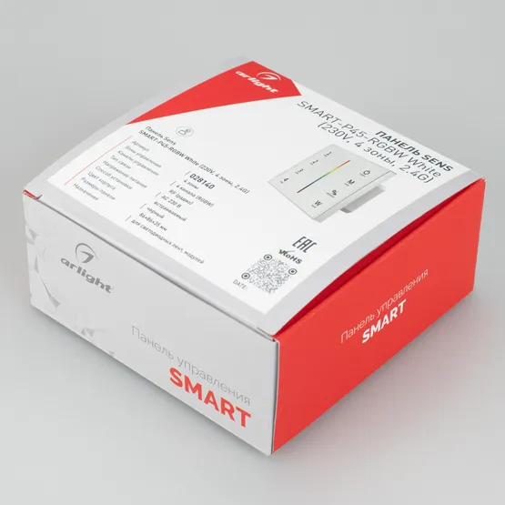 Фото #3 товара Панель Sens SMART-P45-RGBW White (230V, 4 зоны, 2.4G) (Arlight, IP20 Пластик, 5 лет)