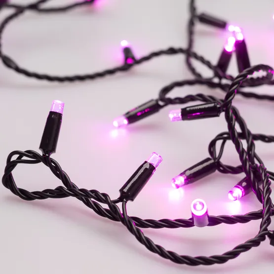 Фото #4 товара Светодиодная гирлянда ARD-STRING-CLASSIC-10000-BLACK-100LED-STD PINK (230V, 7W) (Ardecoled, IP65)