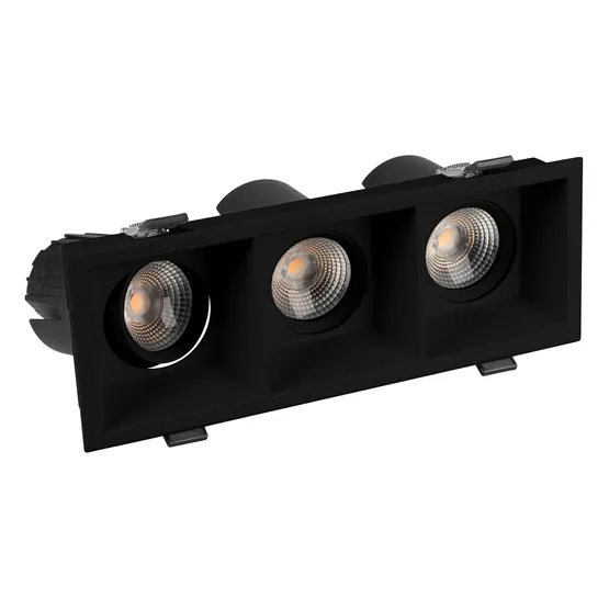 Фото #3 товара Светильник MS-FLOW-BUILT-S230x85-3x6W Warm3000 (BK, 38 deg, 230V) (Arlight, IP20 Металл, 5 лет)