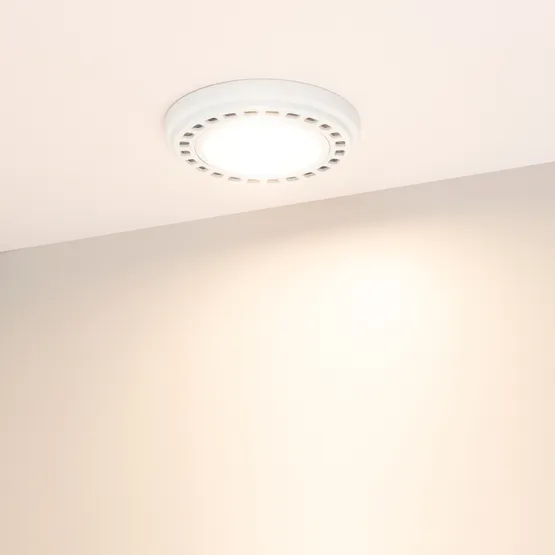 Фото #3 товара Лампа AR111-UNIT-GU10-15W-DIM Warm3000 (WH, 120 deg, 230V) (Arlight, Металл)