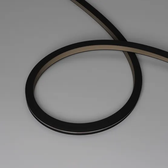 Фото #4 товара Светодиодная лента герметичная NOVA-TOP-BLACK-A120-16x15mm 24V Warm3000 (10 W/m, IP67, 2835, 5m, wire x2) (Arlight, Вывод боковой, 5 лет)