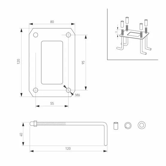 Фото #3 товара Светильник LGD-TENT-BOLL-H500-9W Warm3000 (GR, 110 deg, 230V) (Arlight, IP65 Металл, 3 года)