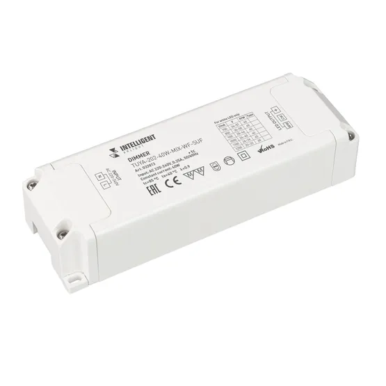 Фото товара INTELLIGENT ARLIGHT Диммер TUYA-202-40W-MIX-WF-SUF (230V, 433MHz, 700-1200mA) (IARL, -)