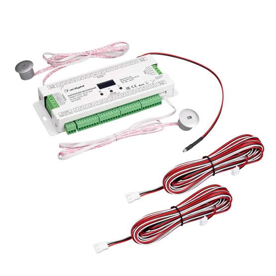 Фото товара Контроллер лестничный SMART-STEP-32-2S-SUF (5-24V, 32x1A, SPI) (Arlight, IP20 Пластик, 5 лет)