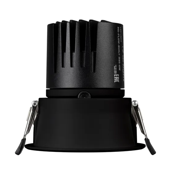 Фото #3 товара Светильник MS-FLOW-BUILT-R85-6W Warm3000 (BK, 55 deg, 230V) (Arlight, IP20 Металл, 5 лет)