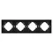 Минифото #3 товара Рамка пластиковая FRM-TENDO-SFPL-4-BK (Arlight, -)