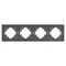 Минифото #2 товара Рамка пластиковая FRM-TENDO-SFPL-4-GR (Arlight, -)
