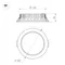 Минифото #3 товара Светильник MS-MIST-BUILT-R187-21W Warm3000 (WH, 110 deg, 230V) (Arlight, IP54 Металл, 5 лет)