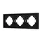 Минифото #1 товара Рамка пластиковая FRM-TENDO-SFPL-3-BK (Arlight, -)