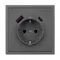 Минифото #4 товара Механизм розетки с USB зарядкой SCT-NOBE-MUAC-SFPL-GR (230V, 16A) (Arlight, Серый базальт)